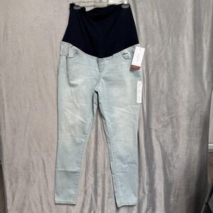 Isabel Maternity by Ingrid & Isabel Jeans Womens 14 Light Wash Over Belly Skinny